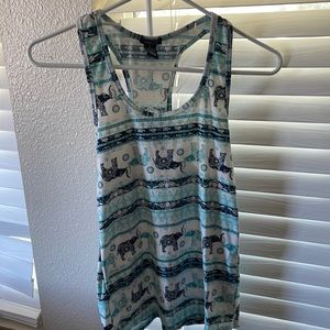 blue elephant tank top